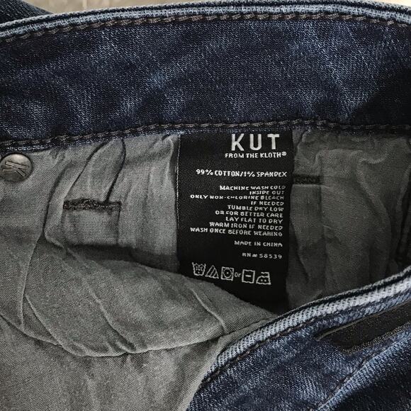 Kut from the Kloth Dark Wash Straight Leg Jeans - Picture 7 of 8